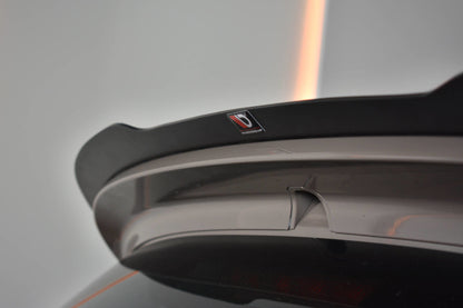 Spoiler CAP für FIAT 500 HATCHBACK SPORT vor Facelift schwarz matt