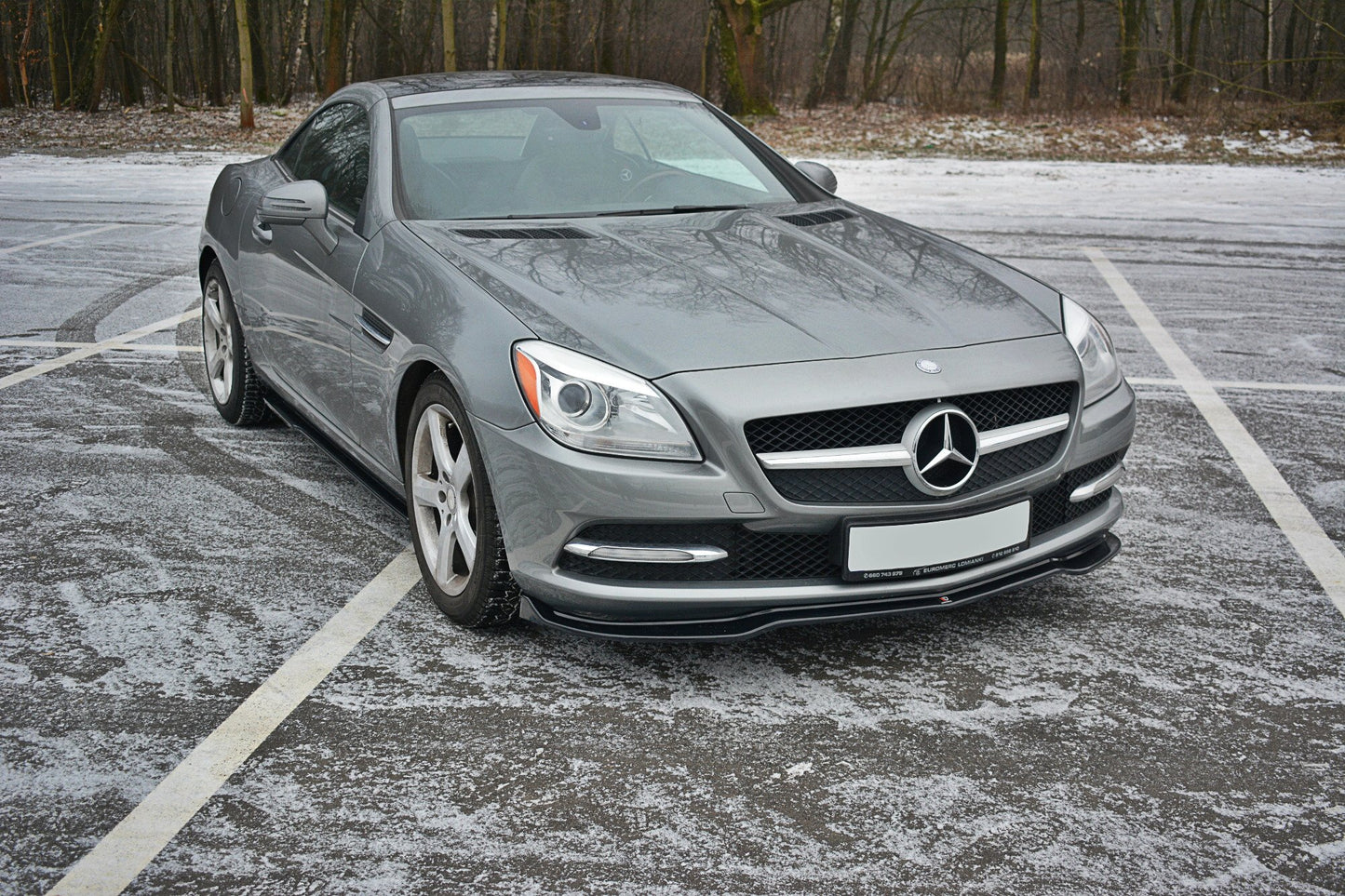 Front Ansatz V.1 für Mercedes SLK R172  schwarz matt