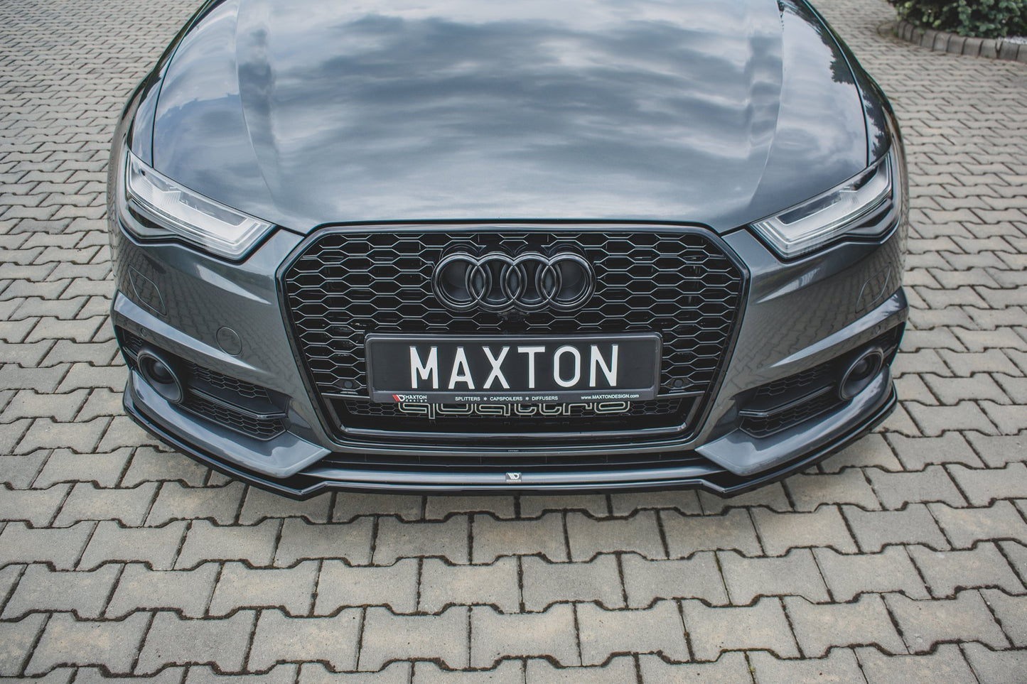 Front Ansatz für Audi S6 / A6 S-Line C7 FL  Carbon Look