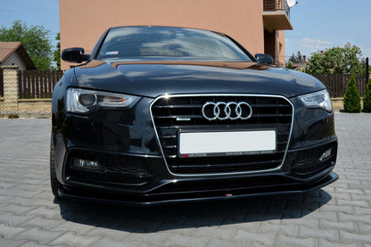 Front Ansatz V.2 für Audi S5 / A5 S-Line 8T FL schwarz matt