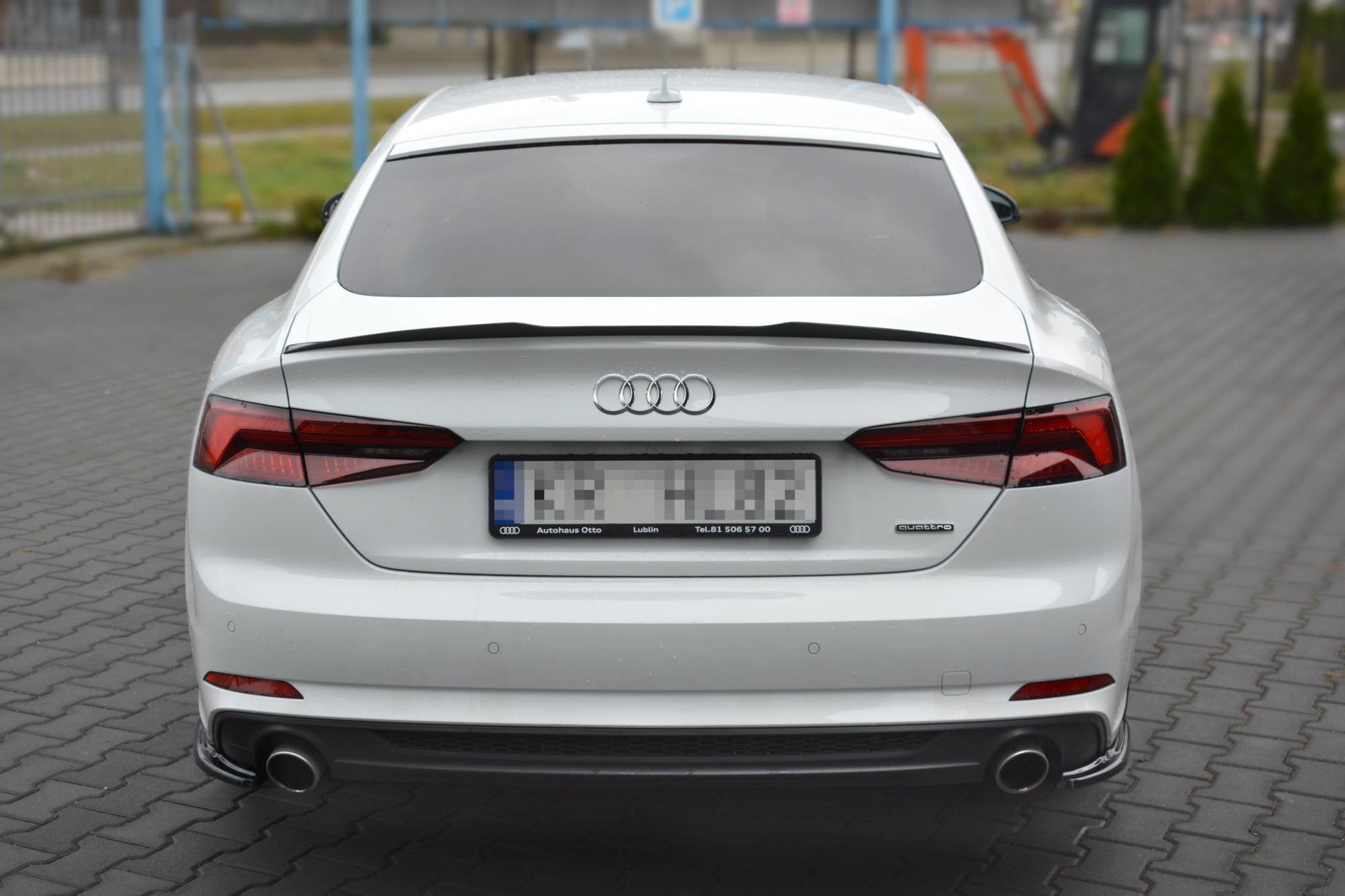 Heck Ansatz Flaps Diffusor für Audi A5 S-Line F5 Sportback  Carbon Look