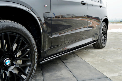 Seitenschweller Ansatz für BMW X5 F15 M Paket Carbon Look