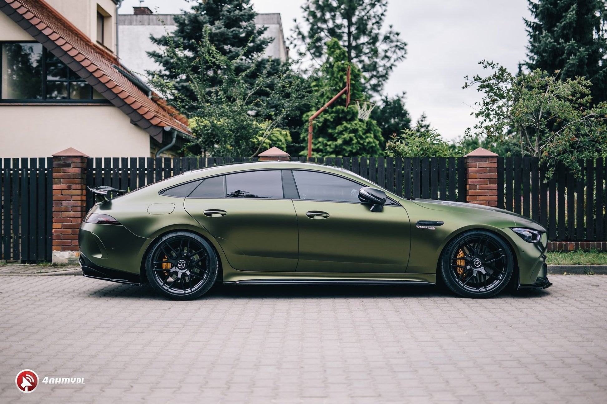 Seitenschweller Ansatz für Mercedes-AMG GT 63S 4-Door Coupe schwarz matt