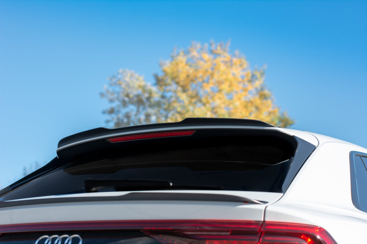 Spoiler CAP V.1 für Audi Q8 S-line schwarz matt