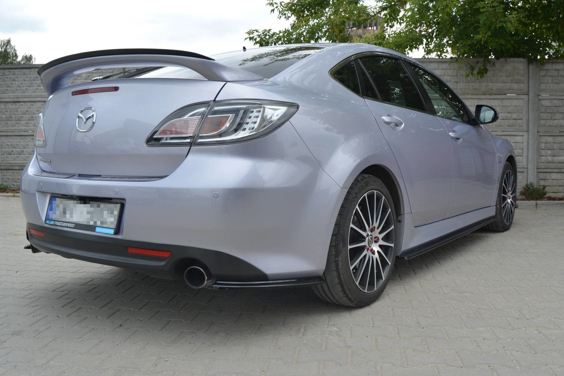 Seitenschweller Ansatz für MAZDA 6 MK2 SPORT HATCH (GH-SERIES) vor Facelift schwarz matt