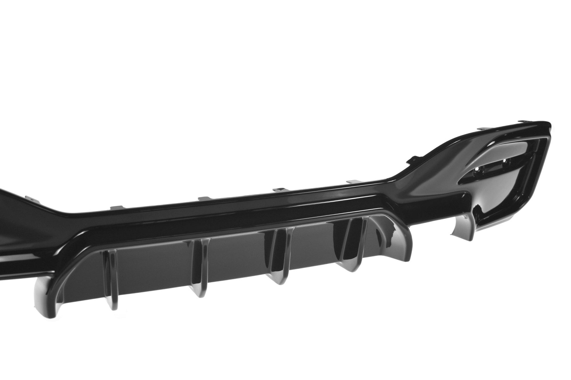 Diffusor Heck Ansatz für Bmw 1 F20/ F21 Facelift M-Power schwarz Hochglanz