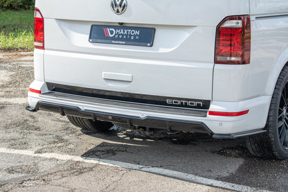 Heck Ansatz Flaps Diffusor für Volkswagen T6 schwarz matt