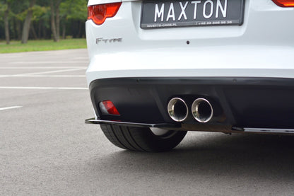 Heck Ansatz Flaps Diffusor für JAGUAR F-TYPE schwarz matt