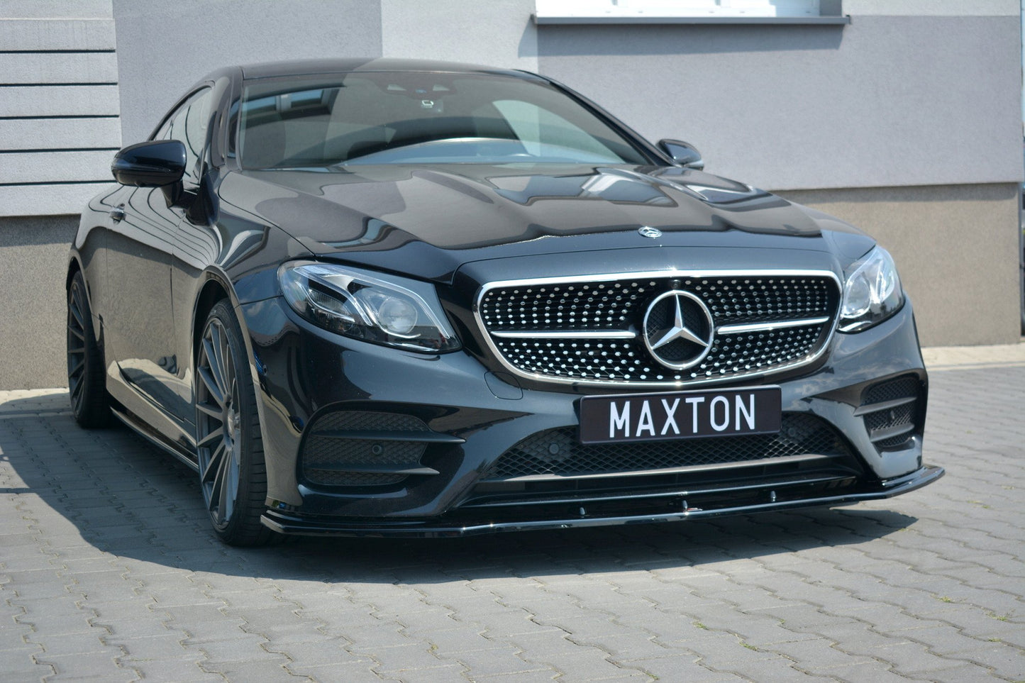 Front Ansatz V.1 für Mercedes-Benz E-Klasse W213 Coupe (C238) AMG-Line schwarz matt