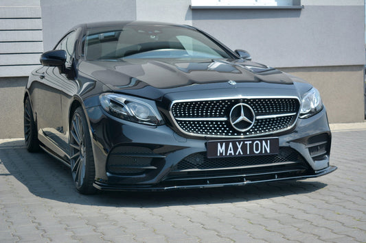 Front Ansatz V.1 für Mercedes-Benz E-Klasse W213 Coupe (C238) AMG-Line schwarz Hochglanz