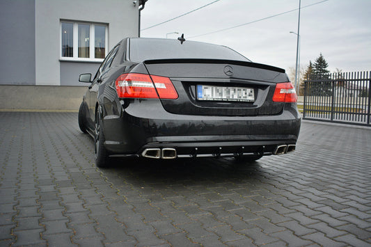 Diffusor Heck Ansatz für Mercedes E63 AMG W212  schwarz matt