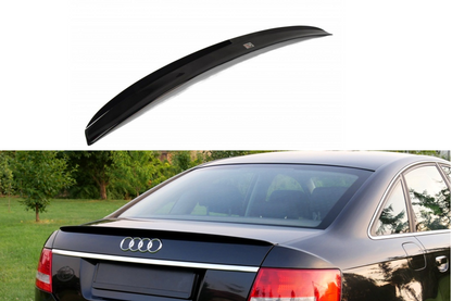 Spoiler CAP für Audi A6 S-line C6 Limousine schwarz matt