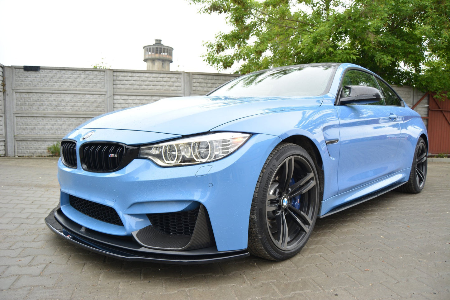 Front Ansatz für  BMW M4 F82 M-performance schwarz matt