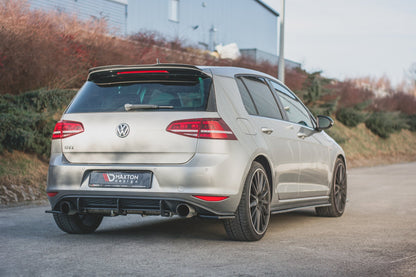 Heck Ansatz Flaps Diffusor V.2 für VW Golf 7 GTI  schwarz matt