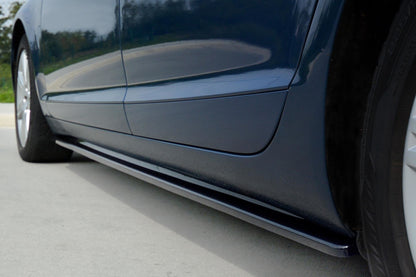 Seitenschweller Ansatz für AUDI A6 C6 S-LINE (vor Facelift/FACELIFT) Carbon Look