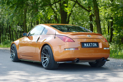 Heck Ansatz Flaps Diffusor für NISSAN 350Z schwarz matt