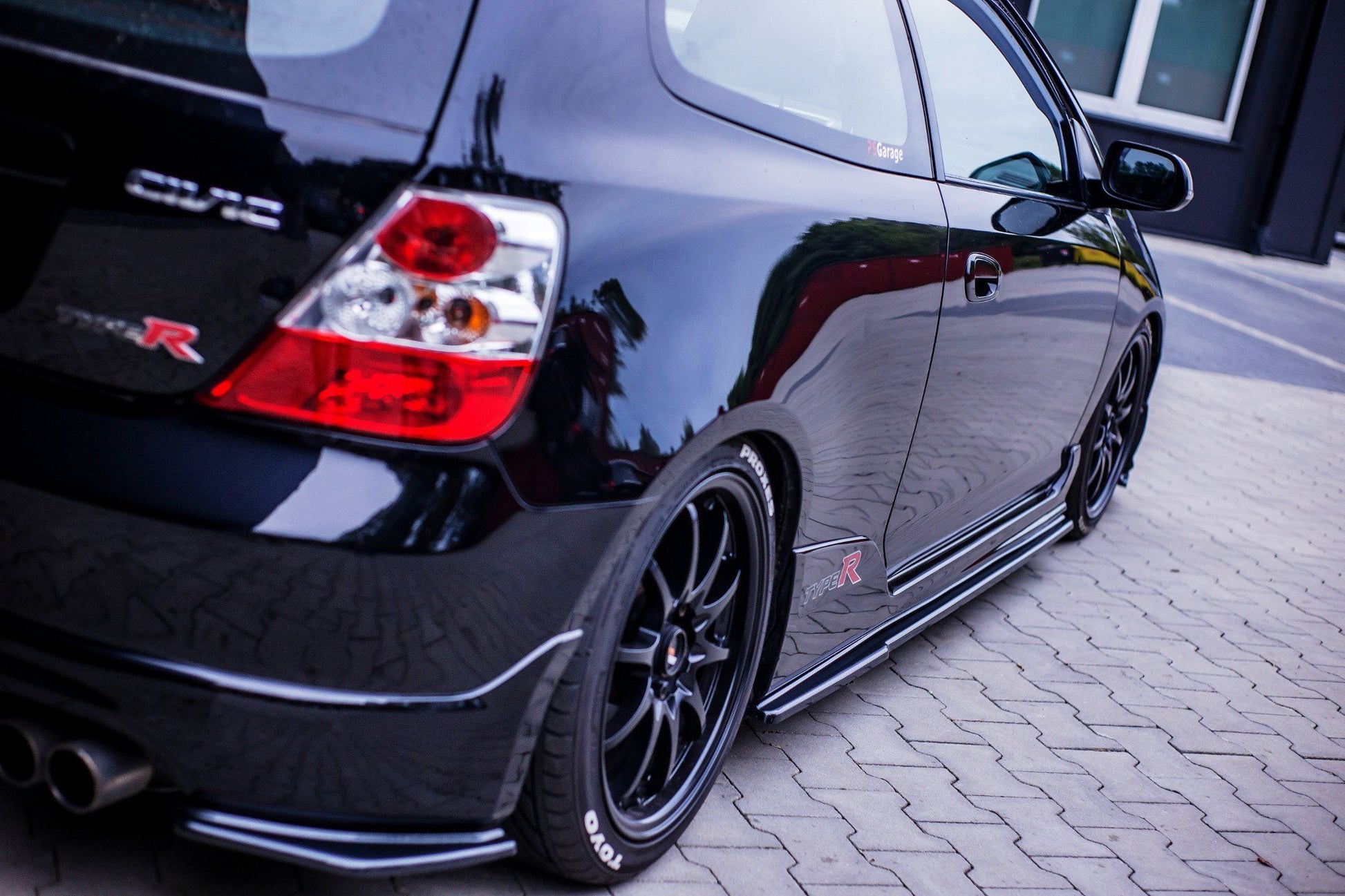 Seitenschweller Ansatz für HONDA CIVIC EP3 (MK7) TYPE-R/S FACELIFT Carbon Look