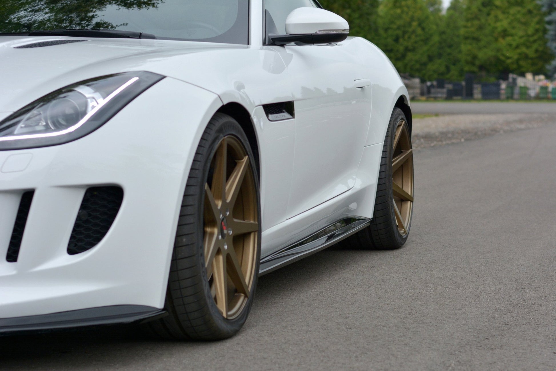 Seitenschweller Ansatz für JAGUAR F-TYPE Carbon Look