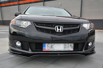 Front Ansatz für HONDA ACCORD MK.8 TYPE-S CU-Serie vor Facelift SEDAN schwarz Hochglanz