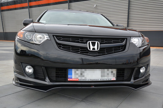 Front Ansatz für HONDA ACCORD MK.8 TYPE-S CU-Serie vor Facelift SEDAN schwarz Hochglanz