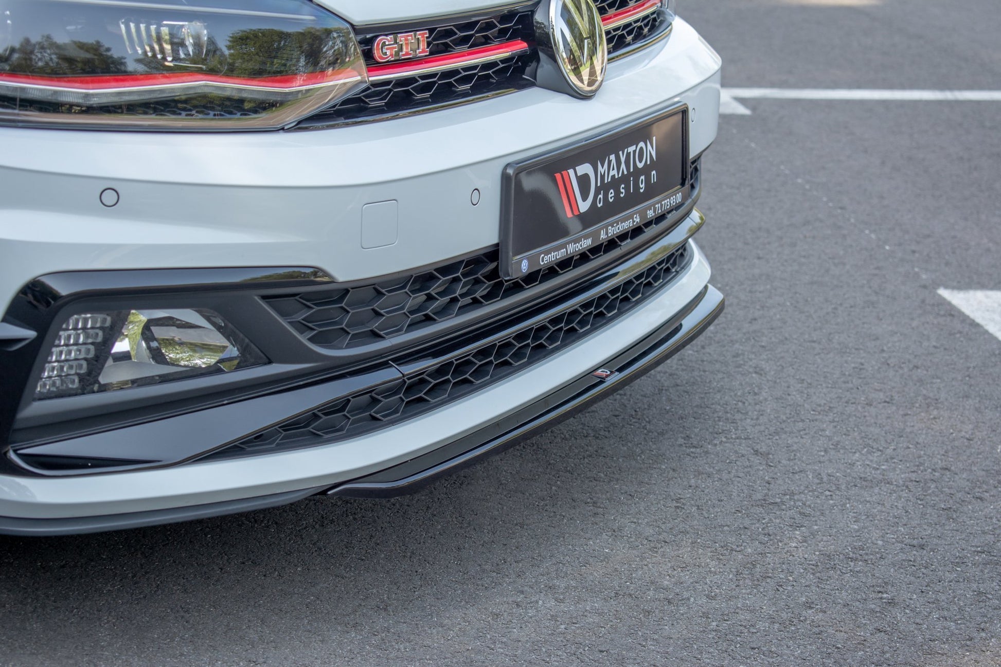 Front Ansatz V.4 für VW Polo GTI Mk6 schwarz matt