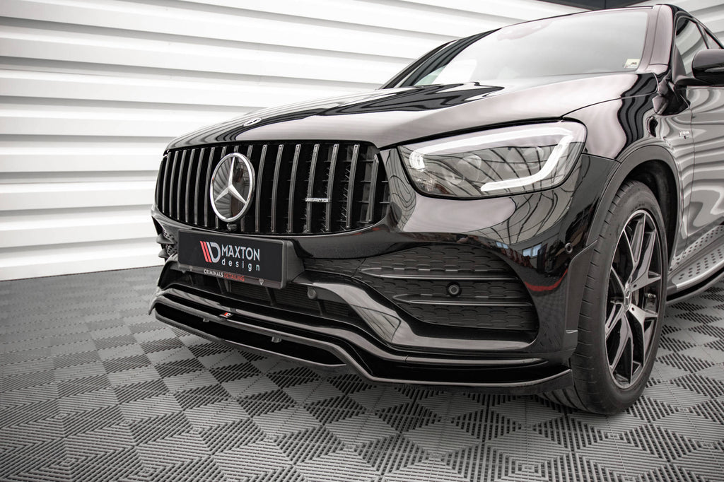 Front Ansatz für Mercedes-Benz GLC Coupe AMG-Line C253 Facelift schwarz matt