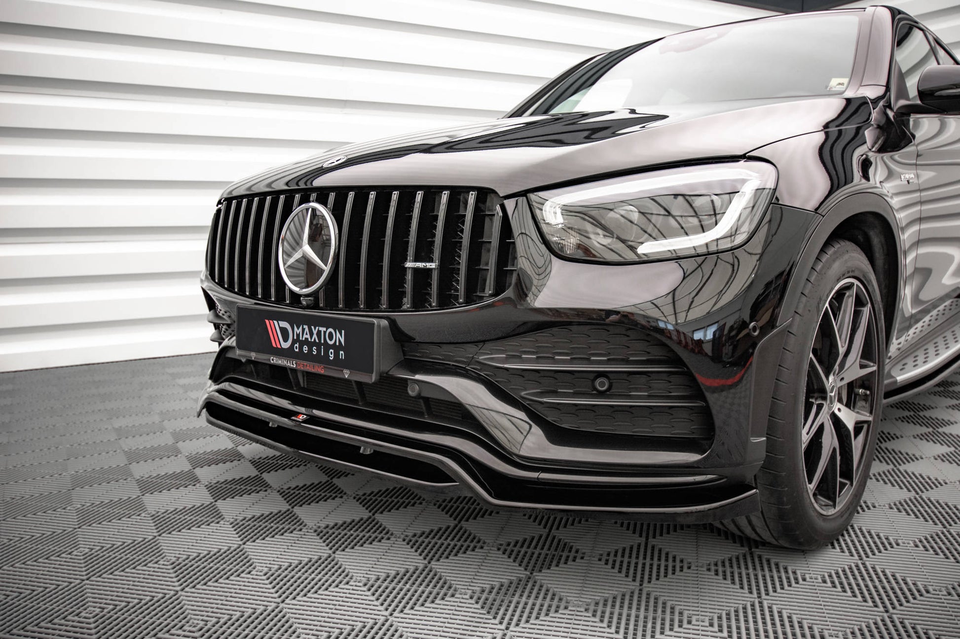 Front Ansatz für Mercedes-Benz GLC Coupe AMG-Line C253 Facelift Carbon Look