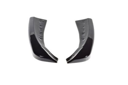 Heck Ansatz Flaps Diffusor für MERCEDES- BENZ C-KLASSE W205 COUPE AMG-LINE schwarz Hochglanz