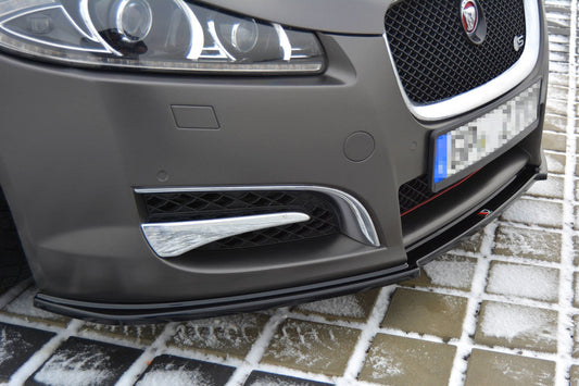 Front Ansatz für JAGUAR XF (X250) MK1 SPORTBRAKE S-PACK Carbon Look
