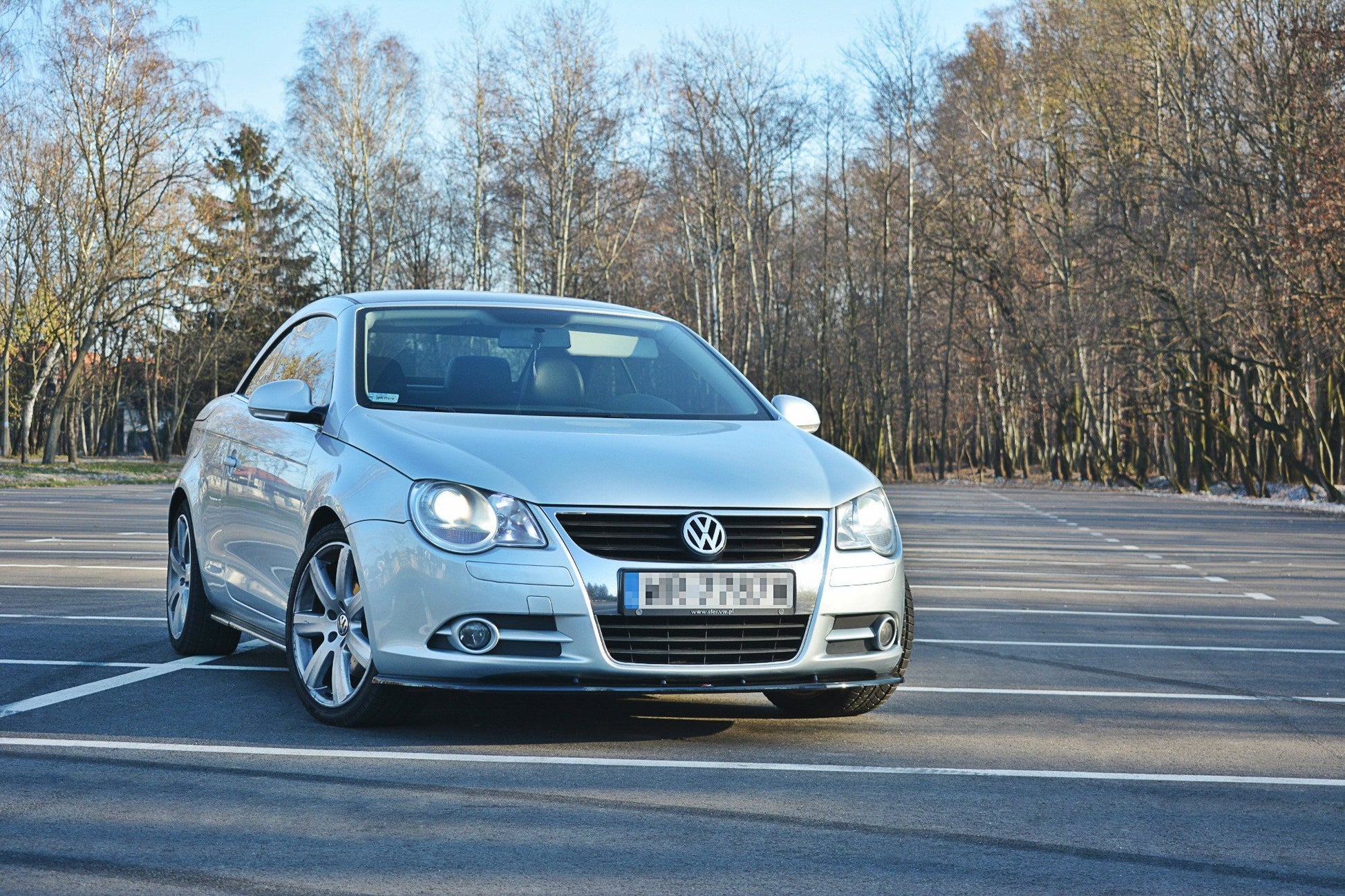 Front Ansatz V.1 für VW EOS schwarz matt