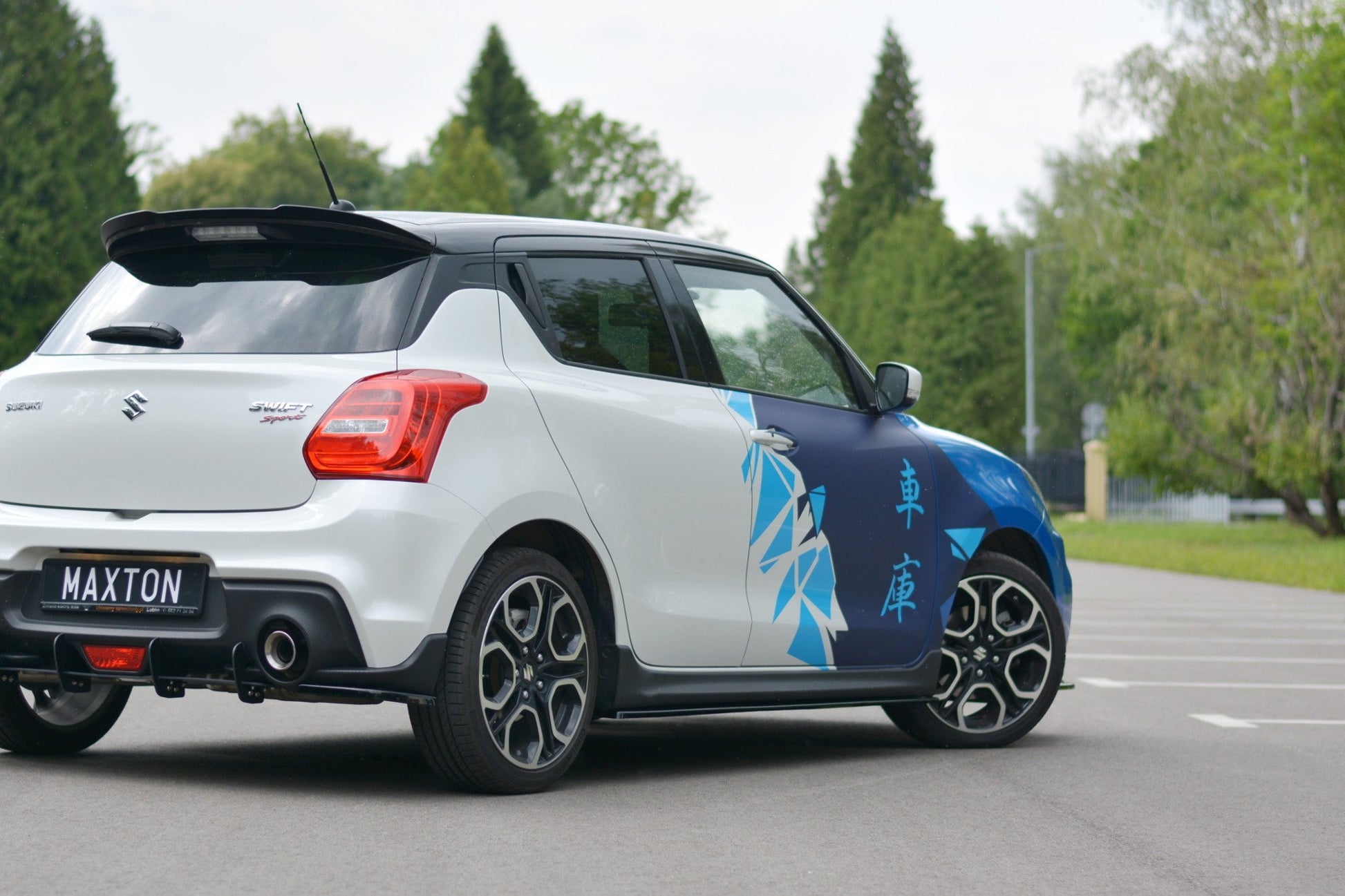 Seitenschweller Ansatz für SUZUKI SWIFT 6 SPORT schwarz matt