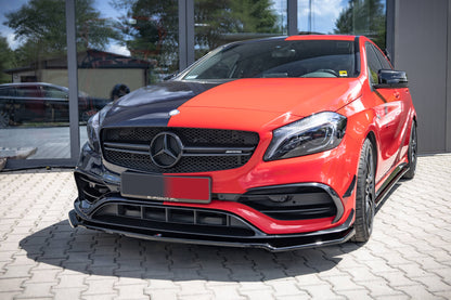 Front Ansatz V.2 für Mercedes-Benz A45 Aero W176 Facelift Carbon Look