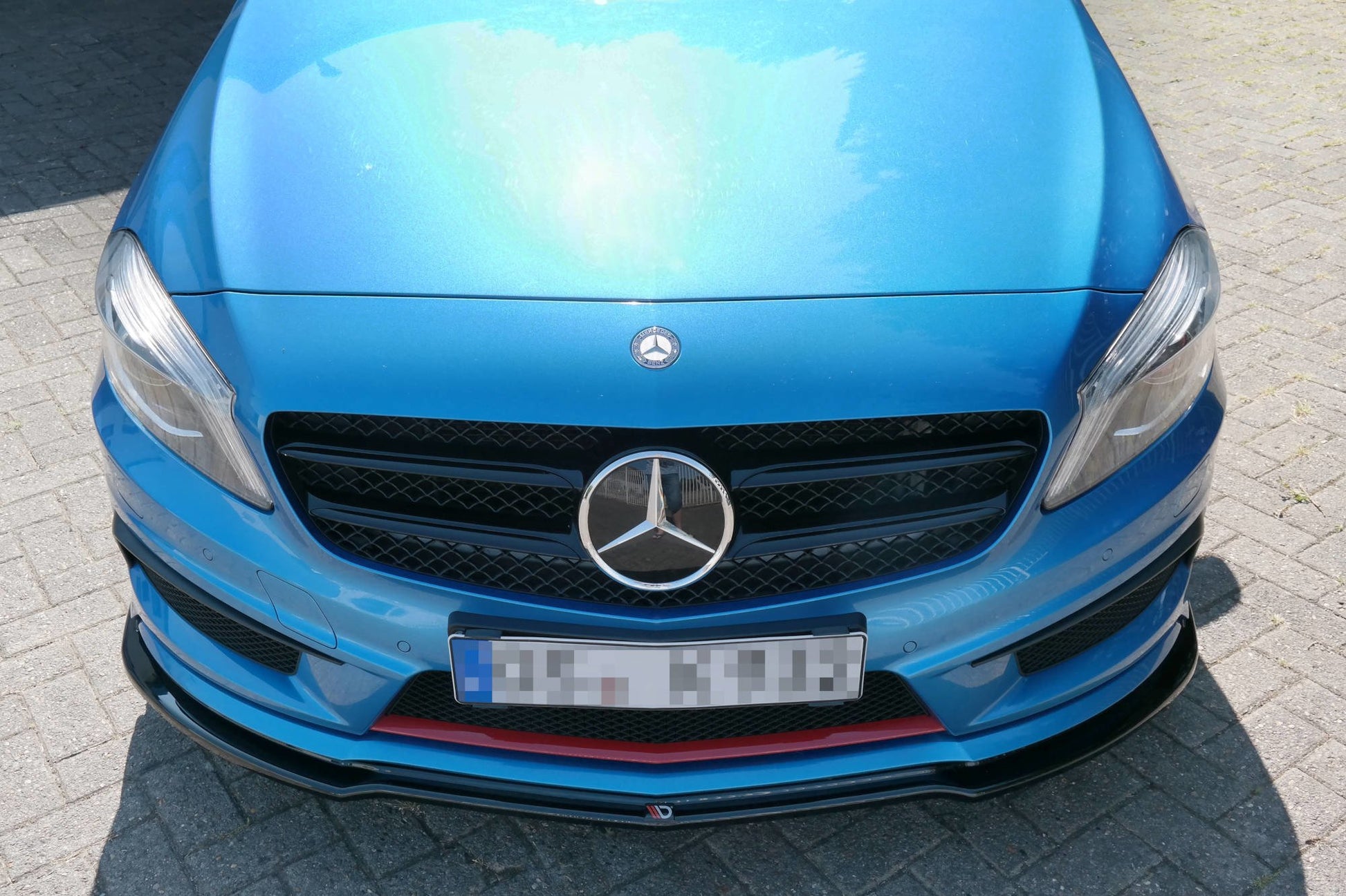 Front Ansatz für Mercedes W176 AMG-LINE vor Facelift schwarz matt