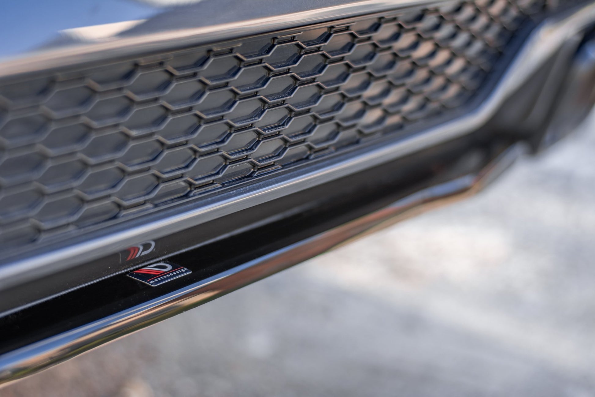 Mittlerer Diffusor Heck Ansatz für BMW X4 M-Paket G02 schwarz matt