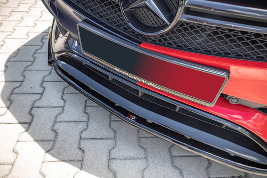 Front Ansatz V.1 für Mercedes-Benz A45 Aero W176 Facelift schwarz Hochglanz