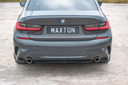 Mittlerer Diffusor Heck Ansatz für BMW 3er G20 M Paket Carbon Look