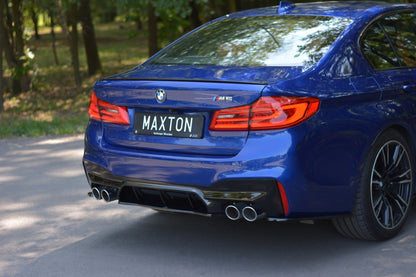 Mittlerer Diffusor Heck Ansatz für BMW M5 F90 schwarz matt
