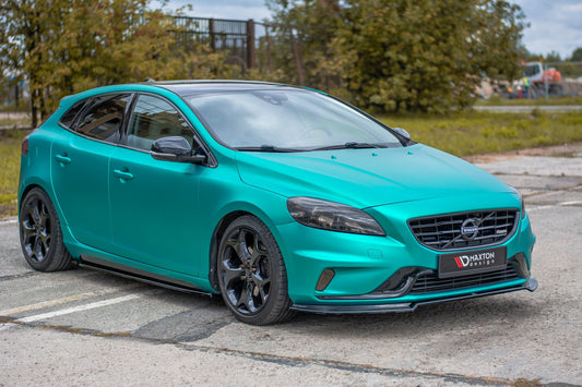 Front Ansatz für Volvo V40 R-design schwarz matt