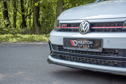 Front Ansatz V.2 für VW POLO MK6 GTI schwarz Hochglanz