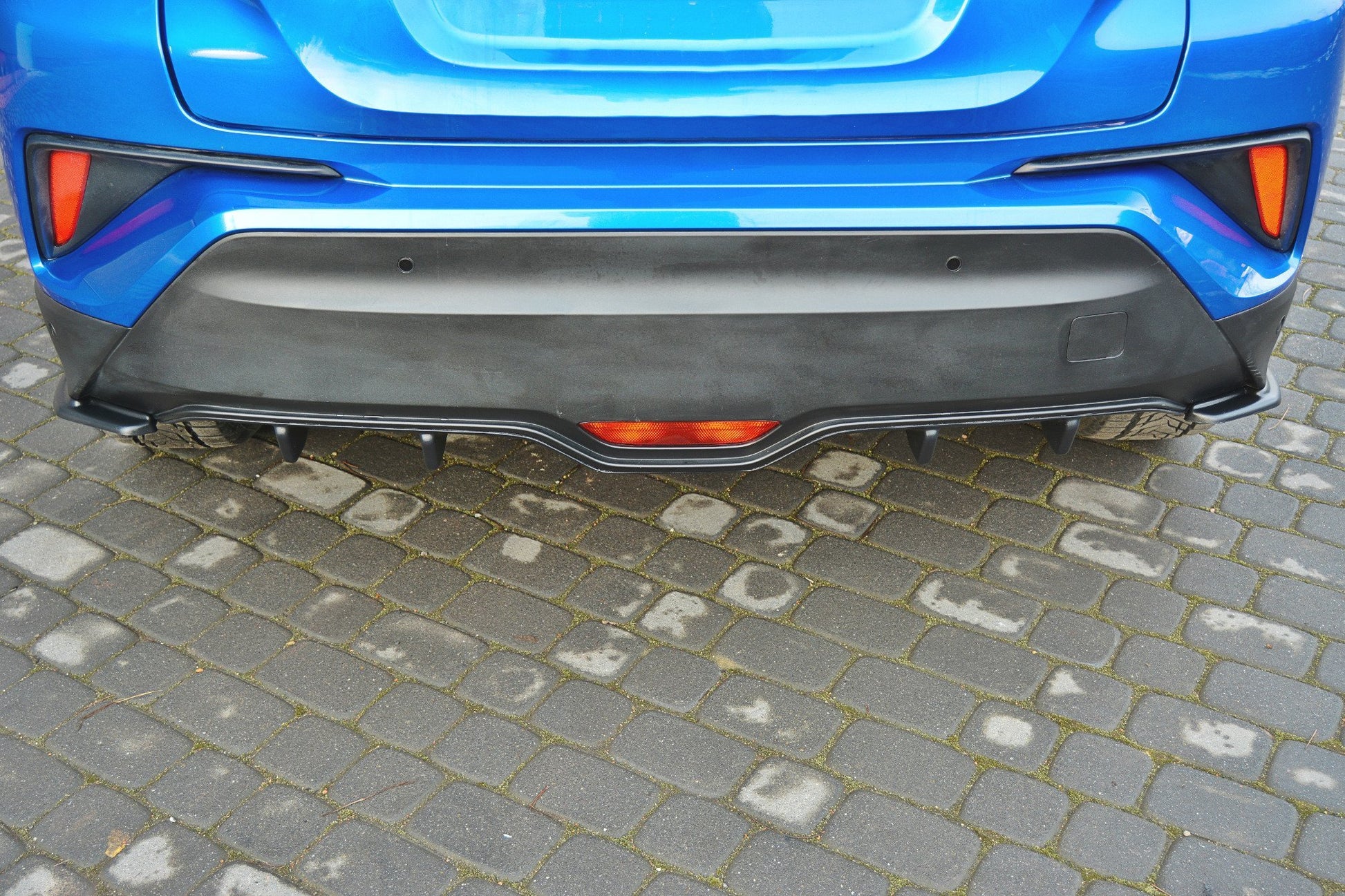 Diffusor Heck Ansatz für TOYOTA C-HR  schwarz matt