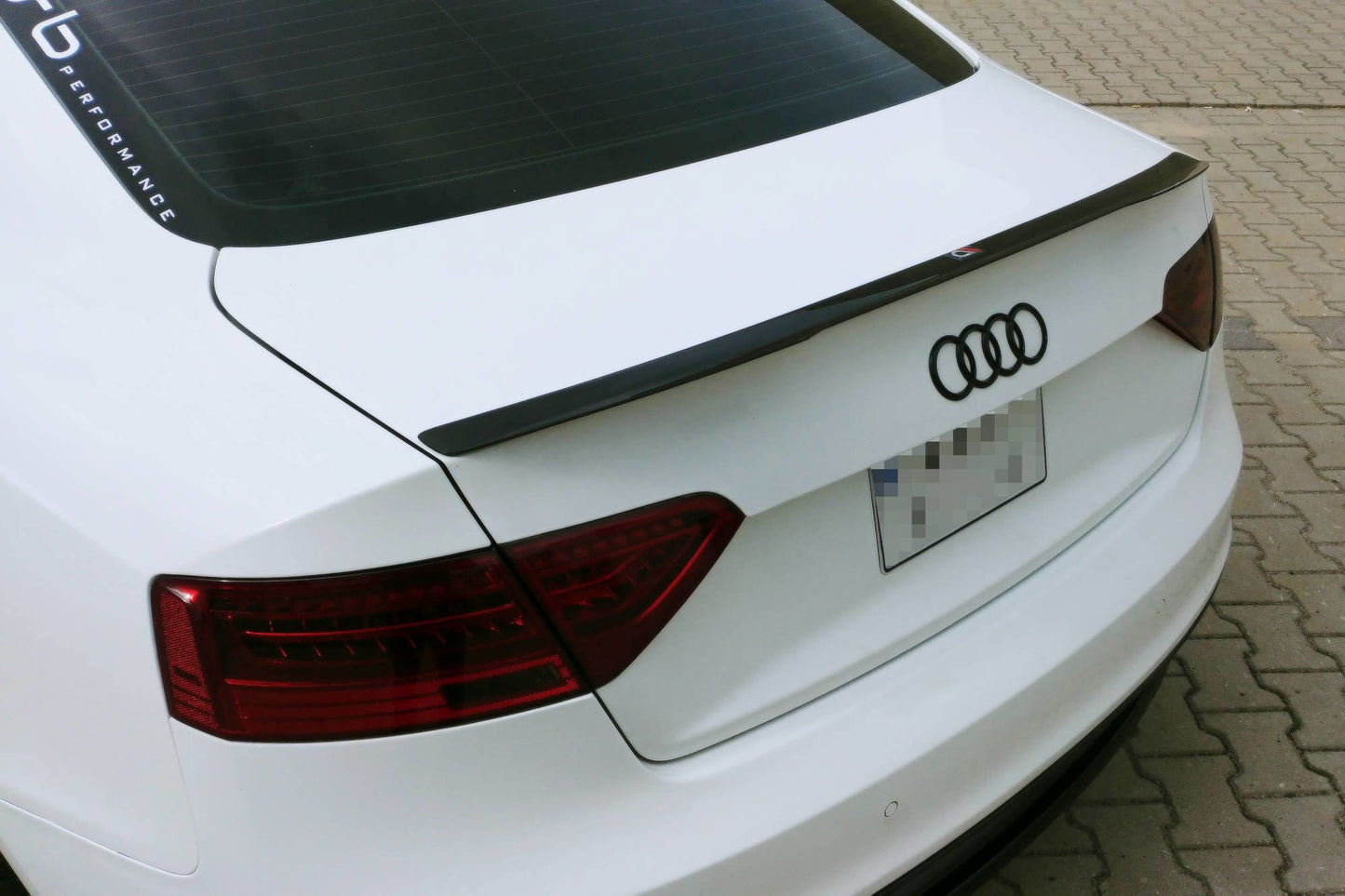 Spoiler CAP für Audi S5 / A5 / A5 S-Line 8T / 8T FL Coupe Carbon Look
