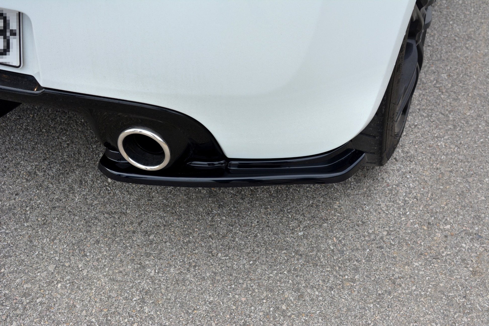 Heck Ansatz Flaps Diffusor für RENAULT CLIO MK3 RS FACELIFT Carbon Look