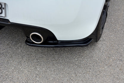 Heck Ansatz Flaps Diffusor für RENAULT CLIO MK3 RS FACELIFT Carbon Look
