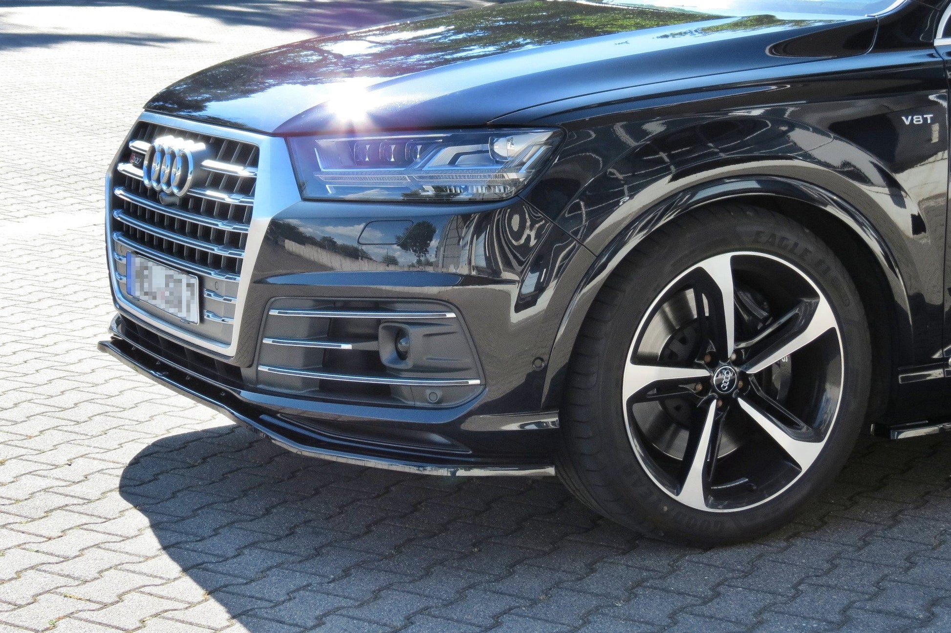 Front Ansatz für Audi SQ7 / Q7 S-Line Mk.2 schwarz matt