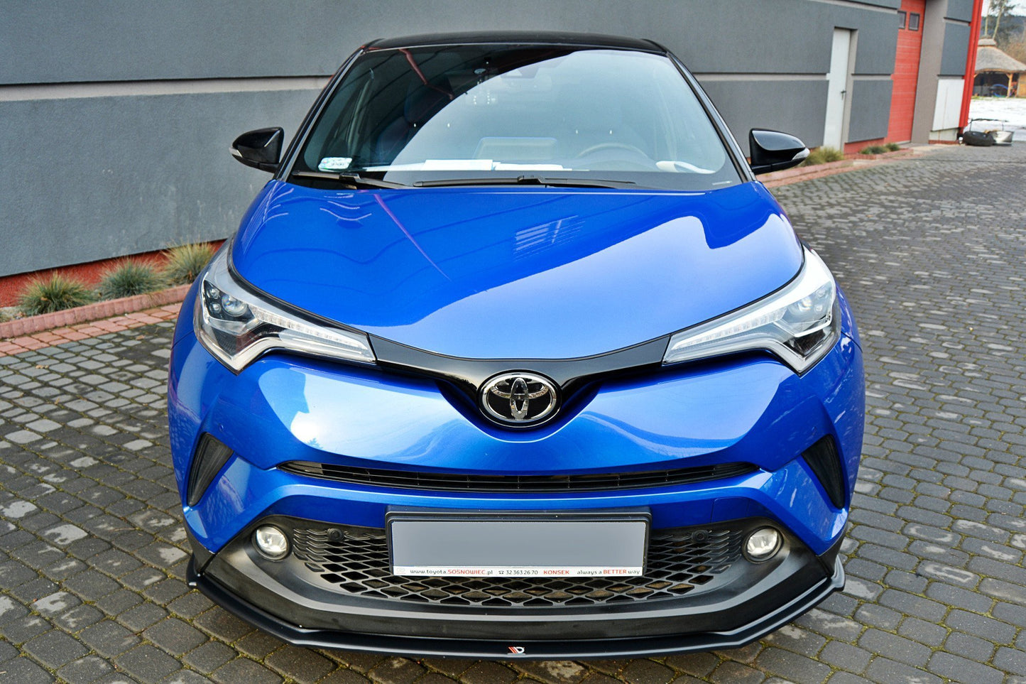 Front Ansatz V.1 für TOYOTA C-HR  schwarz Hochglanz