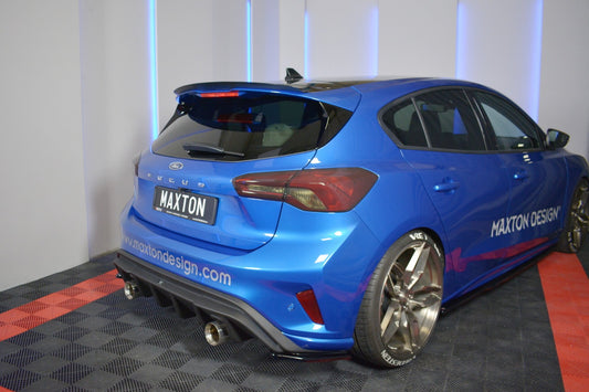 Spoiler CAP V.2 für Ford Focus ST-Line Mk4 schwarz Hochglanz