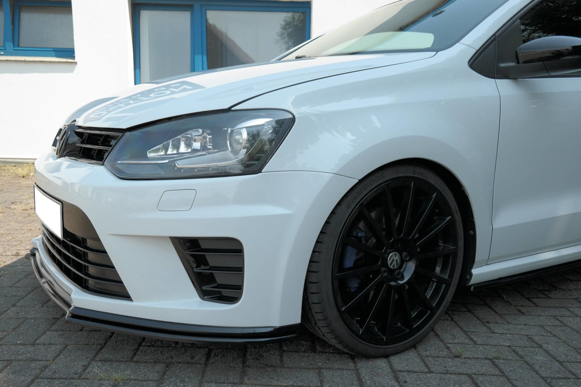 Front Ansatz für VOLKSWAGEN POLO MK5 R WRC schwarz matt