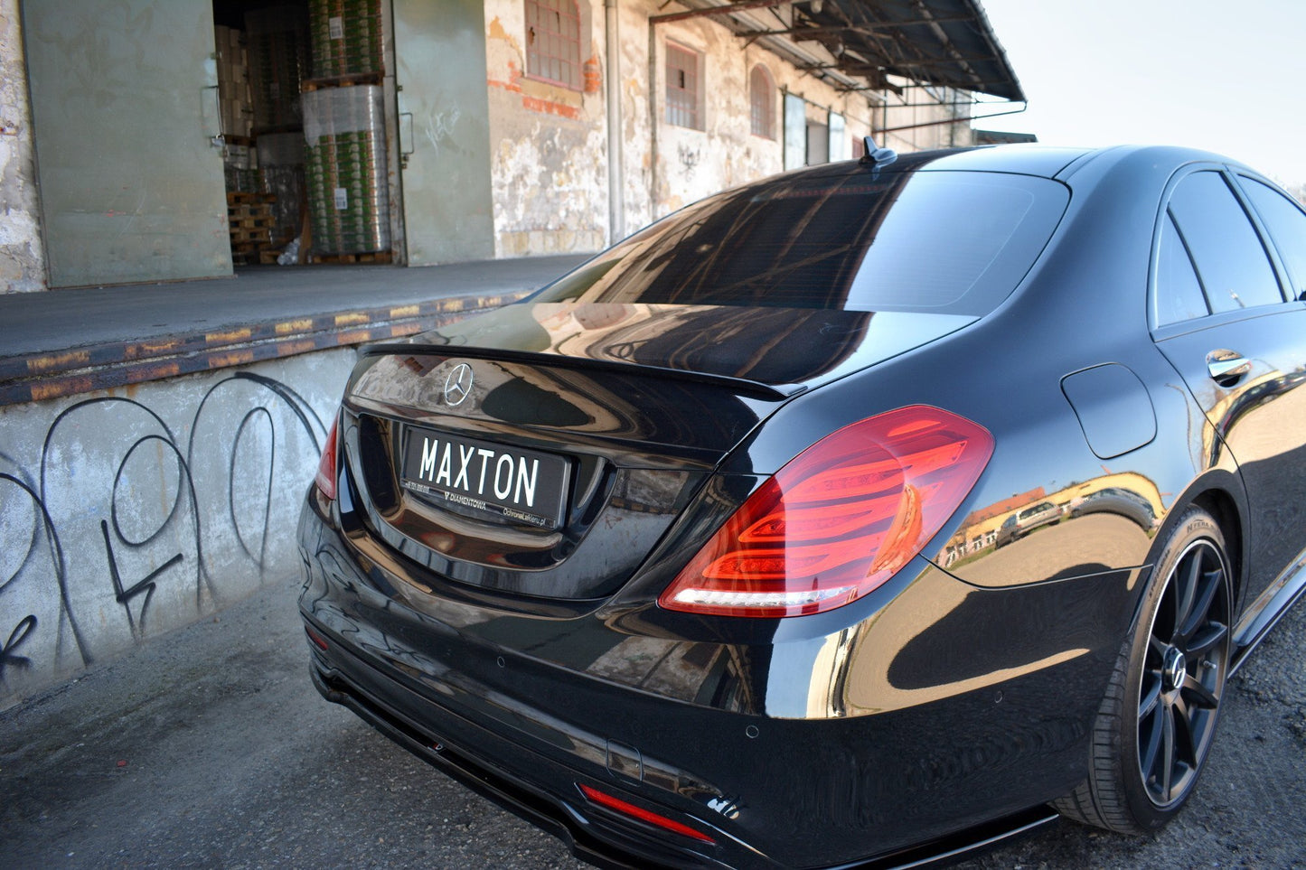 Spoiler CAP für Mercedes S-KLASSE W222 Carbon Look