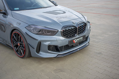Front Ansatz V.2 für BMW 1er F40 M-Paket/ M135i  schwarz matt