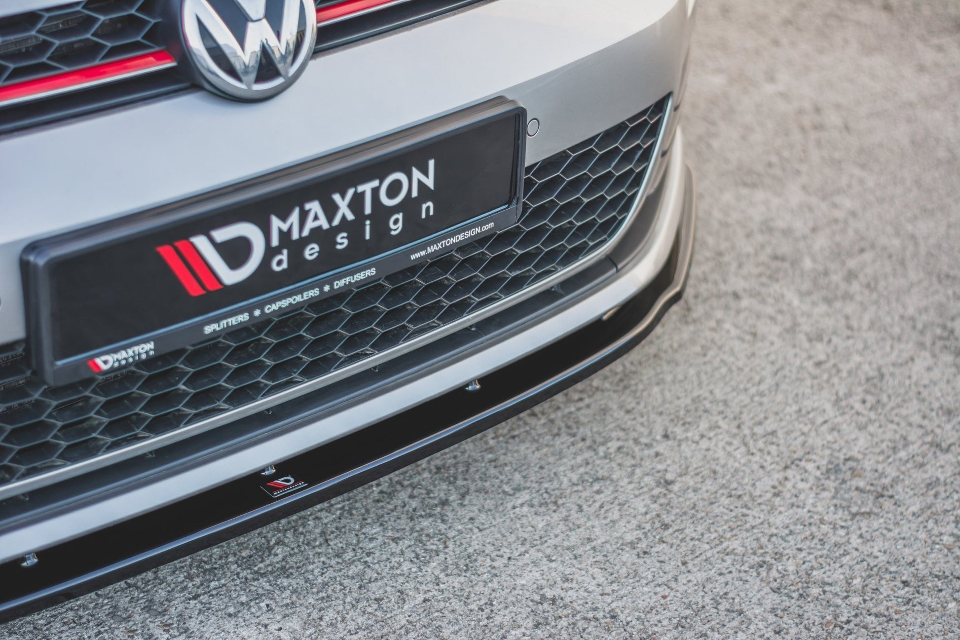 Front Ansatz V.1 für VW Golf 7 GTI  Carbon Look